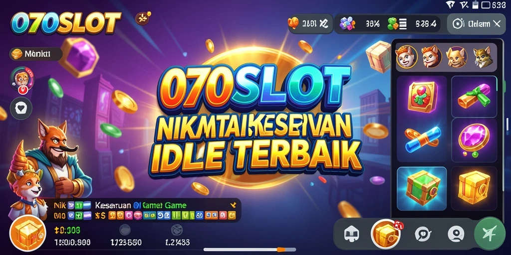 Tampilan gameplay <strong>070SLOT</strong> yang penuh warna dan menarik.