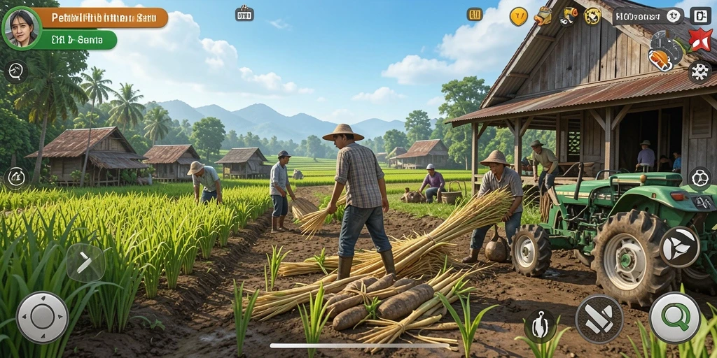Gameplay seru di dunia pertanian yang menantang.