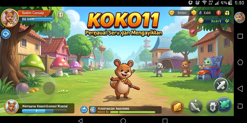 Screenshot KOKO11 menampilkan aksi gameplay yang seru.
