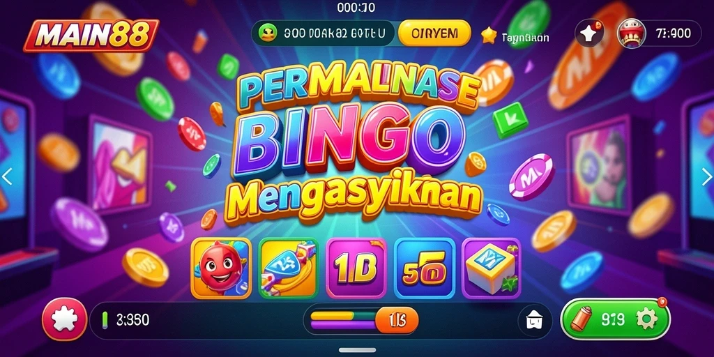 Tampilan gameplay Bingo yang seru dan mengasyikkan di MAIN88.