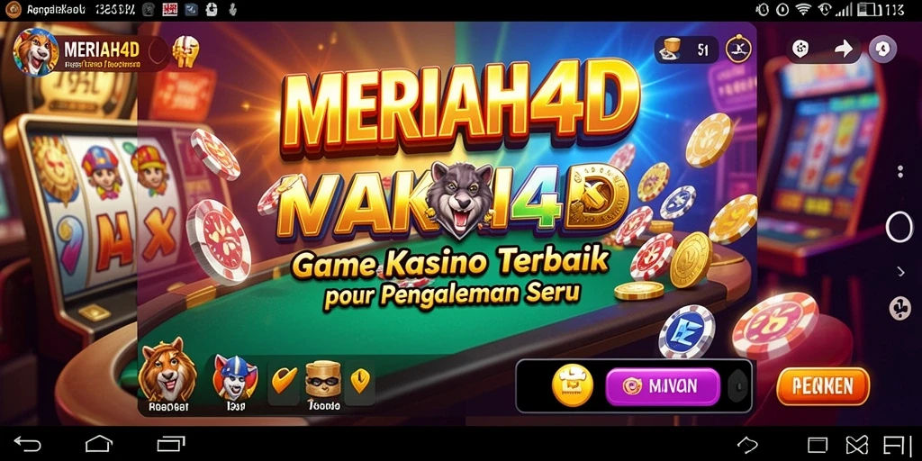 Tampilan menarik dari gameplay Kasino di MERIAH4D.