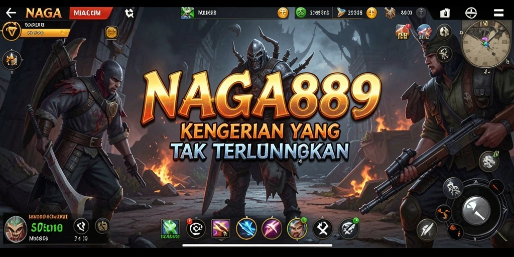 Tangkapan layar gameplay NAGA889 menampilkan suasana Horror yang mencekam.