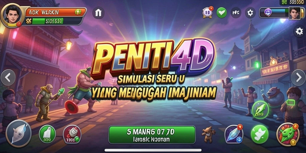 Tampilan gameplay PENITI4D yang menakjubkan dan interaktif.
